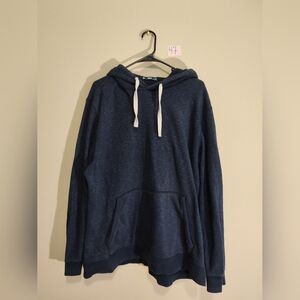 Thick, comfy navy hoodie